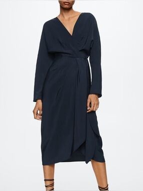 Mango Wrap Midi Dress